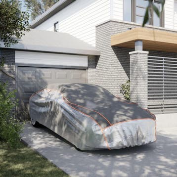 vidaXL Autohoes voor sedan hagelbescherming M zilverkleurig, Verzenden, Nieuw