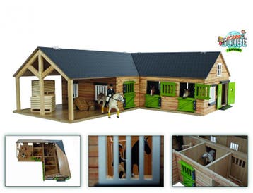 Kids GLOBE paardenstal houten speel van €92,99 voor €74,39, Ophalen of Verzenden, Nieuw