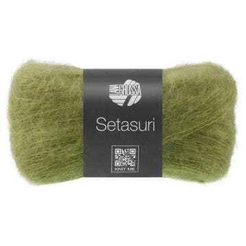 Lana Grossa Setasuri - 82 Olijfgroen - Luxe Suri Alpaca &, Ophalen of Verzenden, Nieuw