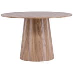 De Rebellenclub Oulu Eetkamertafel - Ø120 Cm - Bruin -, Ophalen of Verzenden, Zo goed als nieuw, Eikenhout, 100 tot 150 cm