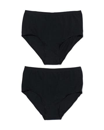 HEMA Dames tailleslip katoen - 2 stuks zwart, Kleding | Dames, Ondergoed en Lingerie, Verzenden