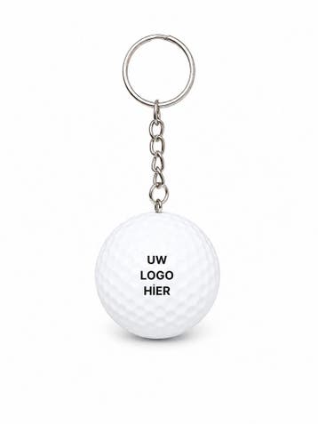 Golfbal Sleutelhanger met Eigen Logo - 50, Ophalen of Verzenden, Nieuw