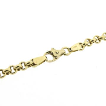 Antiek gouden schuifketting met kwastjes, Ophalen of Verzenden, Gebruikt, Goud, Goud