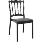 (MDK-106810) Siesta Napoleon kunststof stoel zwart, Huis en Inrichting, Stoelen, Ophalen of Verzenden, Nieuw, Zwart