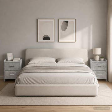 vidaXL Nachtkastjes 2 st Betongrijs 40 x 30 x 60 cm Bewerkt, Huis en Inrichting, Slaapkamer | Nachtkastjes, Minder dan 45 cm, Verzenden