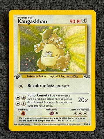 Pokémon - 1 Card - Kangaskhan 5/64 Foil, First edition -, Nieuw