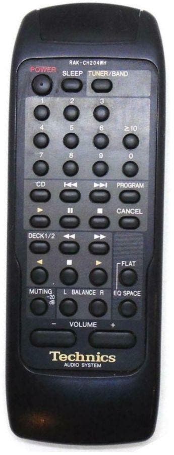 Afstandsbediening Technics rak-ch204wh, Ophalen of Verzenden, Nieuw, Origineel