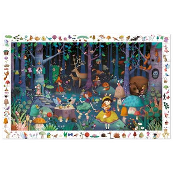 Djeco puzzel betoverd bos - observa van €14,99 voor €10,49, Ophalen of Verzenden, Nieuw
