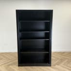 roldeurkast vv 4 legborden en sleutel  198x120x43 cm, zwart-, Ophalen of Verzenden, Gebruikt