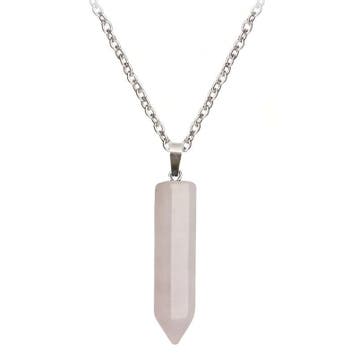 Fako Bijoux - Ketting - Pilaar Natuursteen - 7.5x32mm -, Verzenden, Nieuw