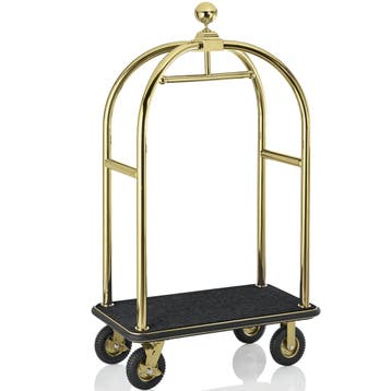 Bagagetrolley | DRIFT | RVS | Goudkleurig/Zwart | Wielen, Verzenden, Nieuw in verpakking