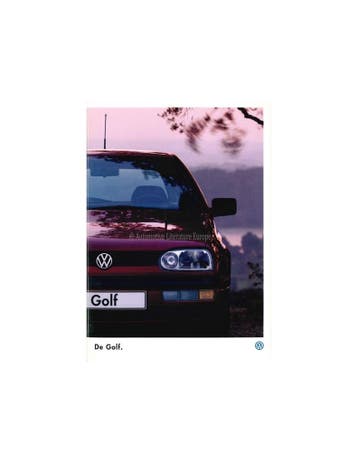 1995 VOLKSWAGEN GOLF BROCHURE NEDERLANDS, Nieuw, Volkswagen, Author