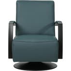Leren draaifauteuil Mood - Toledo Whale (blauw/grijs) -, Huis en Inrichting, Fauteuils, Nieuw, Ophalen of Verzenden, 50 tot 75 cm