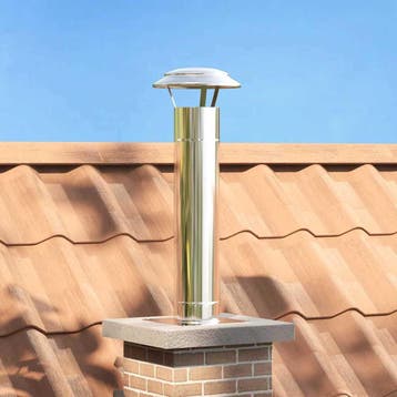 vidaXL Schouw Verlenging Zilver 25 x 25 x 82 cm Roestvrij, Verzenden, Nieuw