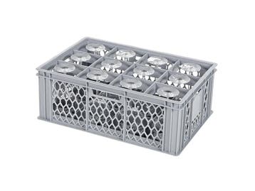 BASIC glazenkrat - 600 x 400 x H 224 mm voor 12 glazen -, Ophalen of Verzenden, Nieuw