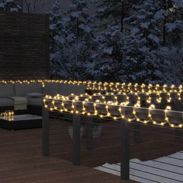vidaXL Lichtslinger met 1200 LEDs warmwit 50 m PVC, Verzenden, Nieuw