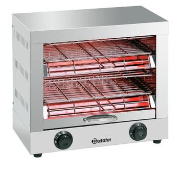 Bartscher Toaster/Kwarts Gratineeroven | 2 Etages | 400x370x, Ophalen of Verzenden, Nieuw in verpakking