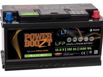 Powerboozt Lithium LiFePo4 accu | PB.Li.12.100LT | 12.8V 10, Ophalen of Verzenden, Nieuw