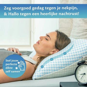 2dekans | EL-Life Hoofdkussen Nekklachten 40 x 80 cm -, Ophalen of Verzenden, Zo goed als nieuw