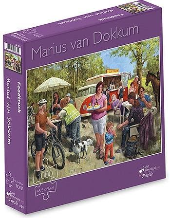 Marius van Dokkum - Foodtruck Puzzel (1000 stukjes) | Art, Verzenden, Nieuw