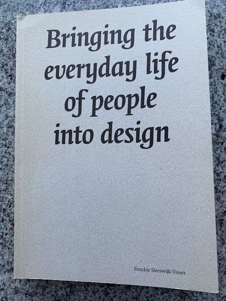 Bringing the everyday life of people into design, Boeken, Kunst en Cultuur | Fotografie en Design, Overige onderwerpen, Gelezen