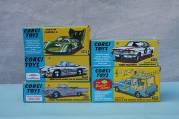 Corgi 1:43 - Modelauto (5) - 5 x 1960s Corgi Toys, Nieuw