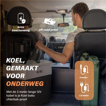KOEL Boks 25 Koelbox Elektrisch 12 en 230 Volt voor Auto -, Caravans en Kamperen, Ophalen of Verzenden, Zo goed als nieuw