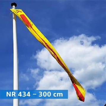 NR 434: Wimpel Zuid Holland-300cm met stokje, Nieuw