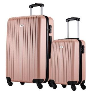 Kofferset | Slazenger | 2-delig (Hand- en ruimbagage, Roze), Verzenden, Nieuw