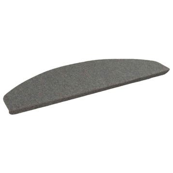 vidaXL Zelfklevende Trapmatten 15 st 80 x 28 x 3,5 cm Grijs, Verzenden, Nieuw