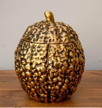Ijsemmer - fruit - Keramiek, dorata, Glas