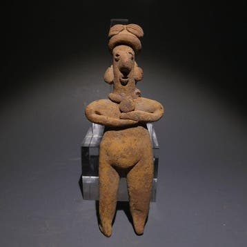 Colima, Westkust van Mexico Terracotta Figuur. 11,5 cm hoog.