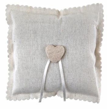 Ringkussen Natural Heart licht jute, Kleding | Dames, Verzenden, Nieuw, Beige, Accessoires