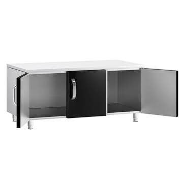 GGM Gastro | RVS onderbouw - 1200x620mm - 3 deuren - zwart |, Verzenden, Nieuw in verpakking
