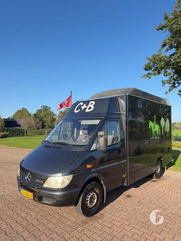 Leuke Mercedes horsetruck (opknapper), Ophalen, Zo goed als nieuw, Polyester, 2-paards trailer