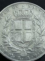 Italië, Savoye Carlo Alberto. 5 Lire 1842 Genova (Zonder