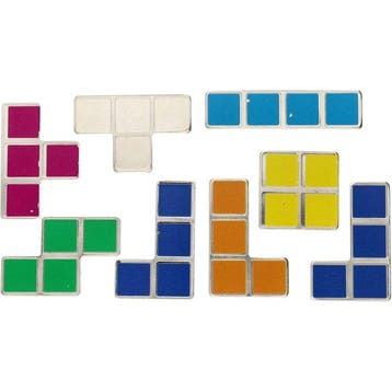 Niue. 2 Dollars 2023 Tetris Pieces, 8 x 1 Oz