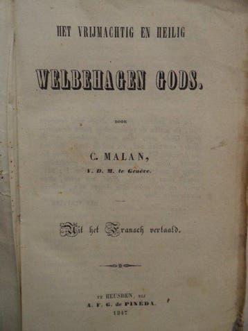 César Malan of ook wel Henri Abraham César Malan - Het