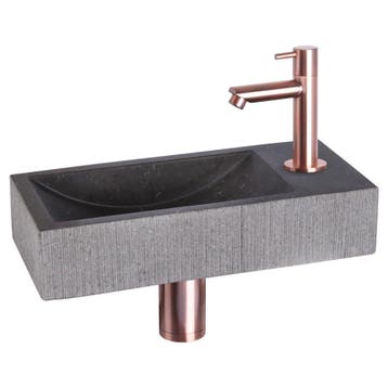 Differnz Ribble fonteinset bombai black - natuursteen -, Verzenden, Nieuw