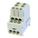 Hora verdeelblok met 8 aansluitingen: 2 x 25mm², 6 x 10 mm², Ophalen of Verzenden, Nieuw