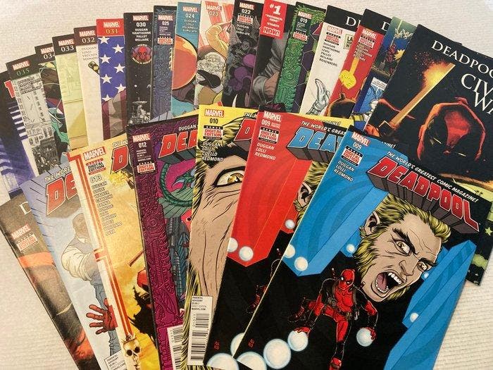 Deadpool (2016) 24 Comics in range # 9 to 35! High Grade! -, Boeken, Strips | Comics