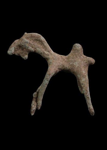 Bronstijd Brons Paardenbeeldje (Zonder minimumprijs)