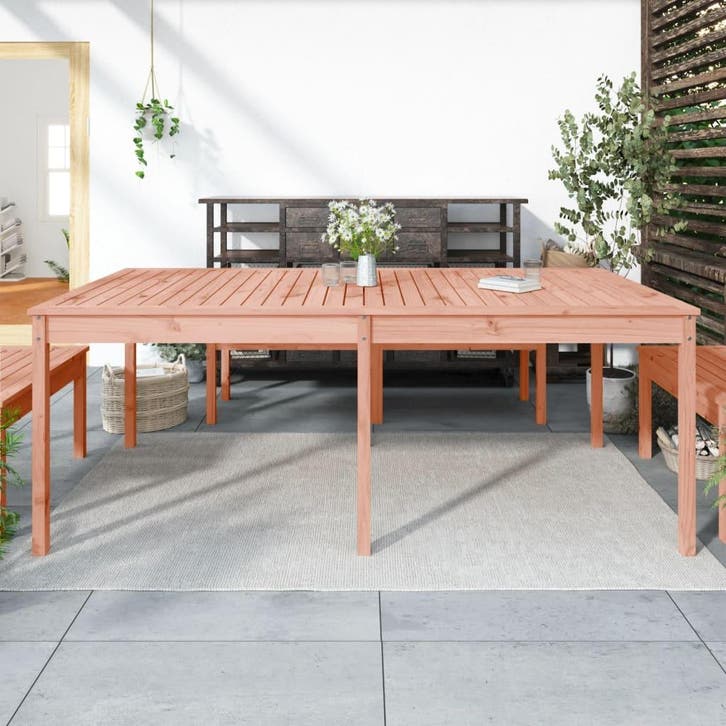 vidaXL Tuintafel 203,5x100x76 cm massief douglashout, Tuin en Terras, Tuintafels, Nieuw, Verzenden