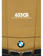1980 BMW 6 SERIE BROCHURE ENGELS (USA), Nieuw, BMW, Author