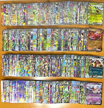 Pokémon Bulk kaarten - 500 EX RR Foil - Scarlet & Violet, Hobby en Vrije tijd, Verzamelkaartspellen | Pokémon, Nieuw