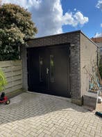 Zéér Luxe hardhouten garagedeuren en kozijnen op voorraad, Doe-het-zelf en Verbouw, Deuren en Horren, Nieuw, Garagedeur