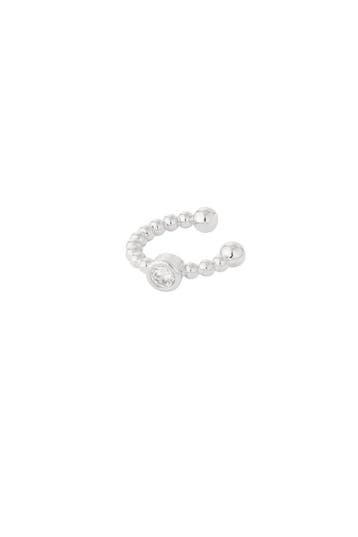 Ear cuff bling (Oormanchetten, Oorbellen, Dames sieraden), Verzenden, Nieuw, Zilver, Overige materialen