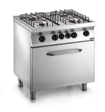 Gasfornuis Met Elektrische Oven |  4 Pits | 800x700x(H)850mm, Verzenden, Nieuw in verpakking