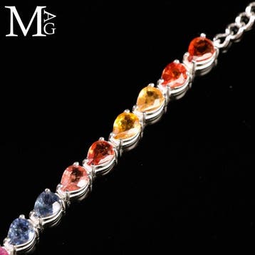 Tennisarmbanden met natuurlijke edelstenen - Sterling