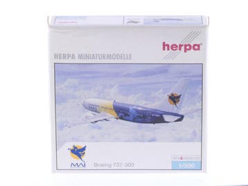 Schaal 1:500 Herpa 505475 Boeing 737-300 MAI - Myanmar Ai..., Ophalen of Verzenden, Zo goed als nieuw